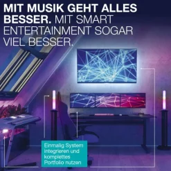 Luminaires Ledvance FLOOR Lampadaire LED Noir, 1 lumière, Télécommandes