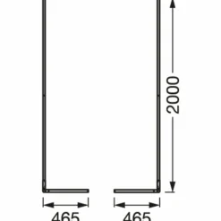 Luminaires Ledvance FLOOR Lampadaire LED Blanc, 1 lumière, Télécommandes