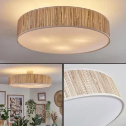 hofstein Foggia Plafonnier Nickel mat, 3 lumières