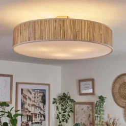 hofstein Foggia Plafonnier Nickel mat, 3 lumières