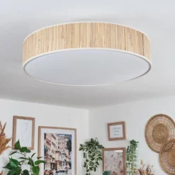 hofstein Foggia Plafonnier Nickel mat, 3 lumières