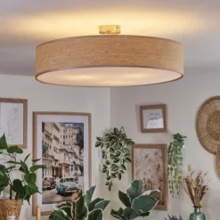 hofstein Foggia Plafonnier Nickel mat, 3 lumières