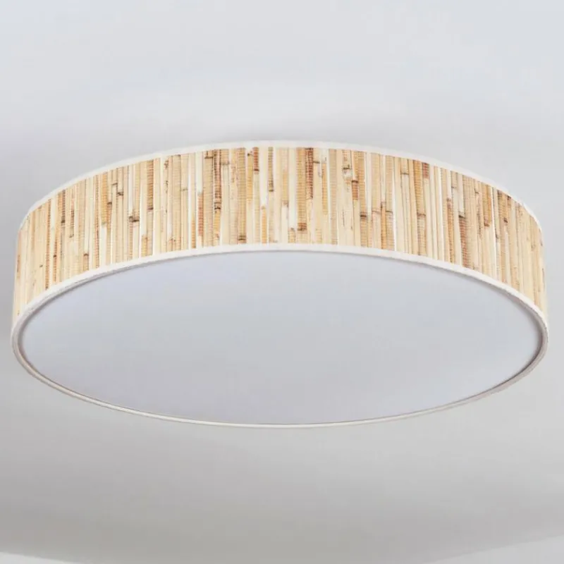 Lampes En Tissu-hofstein Foggia Plafonnier Nickel mat, 3 lumières