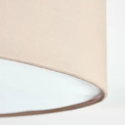 Lampes En Tissu-hofstein Foggia Plafonnier Nickel mat, 3 lumières