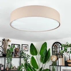 Lampes En Tissu-hofstein Foggia Plafonnier Nickel mat, 3 lumières