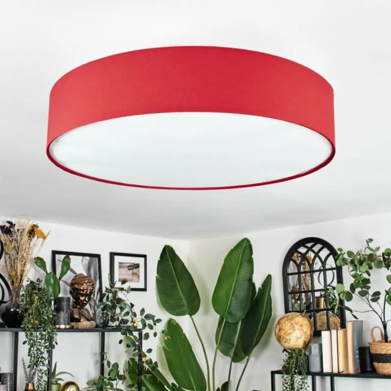 Lampes En Tissu-hofstein Foggia Plafonnier Nickel mat, 3 lumières