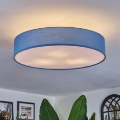 Lampes En Tissu-hofstein Foggia Plafonnier Nickel mat, 3 lumières