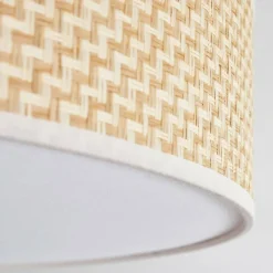 Lampes En Tissu-hofstein Foggia Plafonnier Nickel mat, 3 lumières