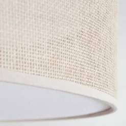 Lampes En Tissu-hofstein Foggia Plafonnier Nickel mat, 3 lumières