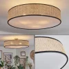 Lampes En Tissu-hofstein Foggia Plafonnier Nickel mat, 3 lumières