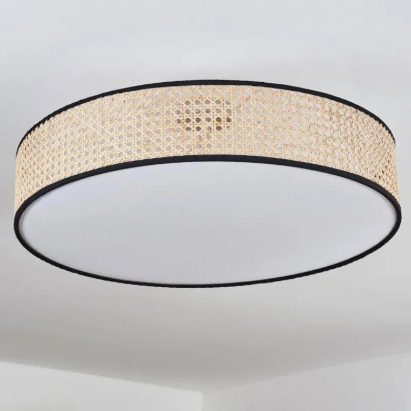 Lampes En Tissu-hofstein Foggia Plafonnier Nickel mat, 3 lumières