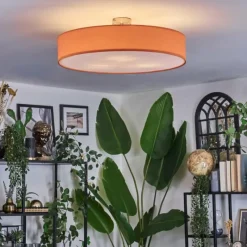 Lampes En Tissu-hofstein Foggia Plafonnier Nickel mat, 3 lumières