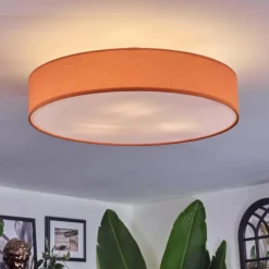 Lampes En Tissu-hofstein Foggia Plafonnier Nickel mat, 3 lumières