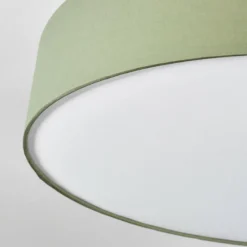 Lampes En Tissu-hofstein Foggia Plafonnier Nickel mat, 3 lumières