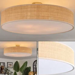 hofstein Foggia Plafonnier Nickel mat, 3 lumières