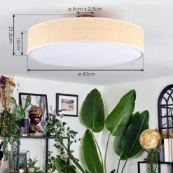 hofstein Foggia Plafonnier Nickel mat, 3 lumières