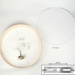 hofstein Foggia Plafonnier Nickel mat, 3 lumières