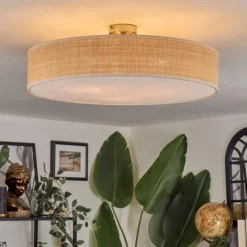 hofstein Foggia Plafonnier Nickel mat, 3 lumières