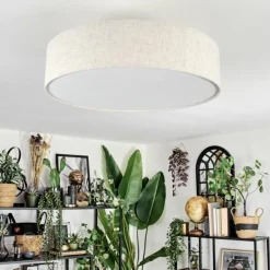 Luminaires Scandinaves-hofstein Foggia Plafonnier Nickel mat, 3 lumières