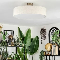 Luminaires Scandinaves-hofstein Foggia Plafonnier Nickel mat, 3 lumières