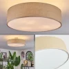 Lampes En Tissu-hofstein Foggia Plafonnier Nickel mat, 3 lumières