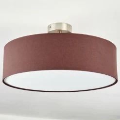 Lampes En Tissu-hofstein Foggia Plafonnier Nickel mat, 3 lumières