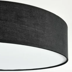 Lampes En Tissu-hofstein Foggia Plafonnier Nickel mat, 3 lumières