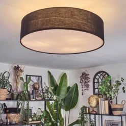 Lampes En Tissu-hofstein Foggia Plafonnier Nickel mat, 3 lumières