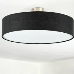 Lampes En Tissu-hofstein Foggia Plafonnier Nickel mat, 3 lumières
