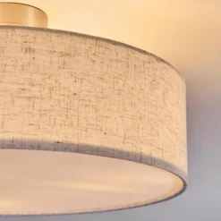 hofstein Foggia Plafonnier Nickel mat, 3 lumières