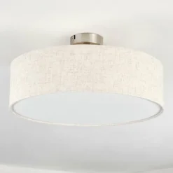 hofstein Foggia Plafonnier Nickel mat, 3 lumières