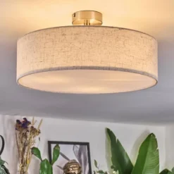 hofstein Foggia Plafonnier Nickel mat, 3 lumières