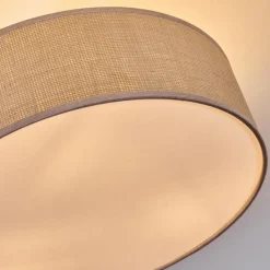 Lampes En Tissu-hofstein Foggia Plafonnier Nickel mat, 3 lumières