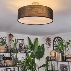 Lampes En Tissu-hofstein Foggia Plafonnier Nickel mat, 3 lumières