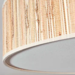 Lampes En Tissu-hofstein Foggia Plafonnier Nickel mat, 3 lumières