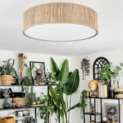 Lampes En Tissu-hofstein Foggia Plafonnier Nickel mat, 3 lumières