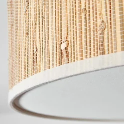 Lampes En Tissu-hofstein Foggia Plafonnier Nickel mat, 3 lumières