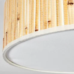 Lampes En Tissu-hofstein Foggia Plafonnier Nickel mat, 3 lumières