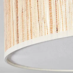 Lampes En Tissu-hofstein Foggia Plafonnier Nickel mat, 3 lumières