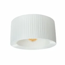 Lampes En Tissu-Luminaires Lucide FOLD Plafonnier Blanc, 1 lumière