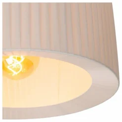 Lampes En Tissu-Luminaires Lucide FOLD Plafonnier Blanc, 1 lumière