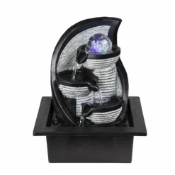 Luminaires Globo Lighting Fontaine Globo ALBERT LED Gris, 4 lumières, Changeur de couleurs