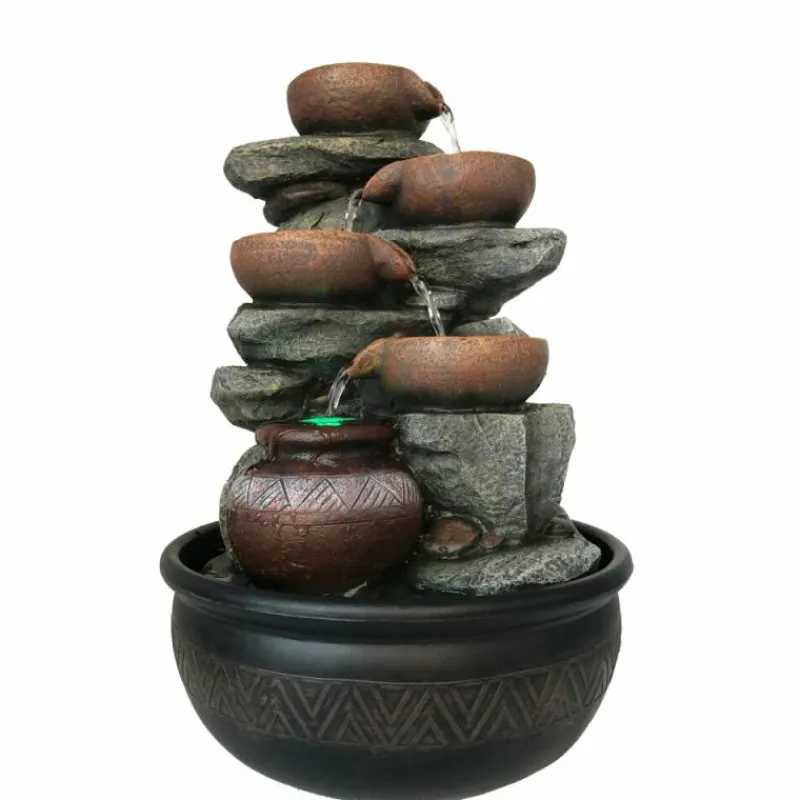 Luminaires Globo Lighting Fontaine Globo FONTANA Gris, Noir, 1 lumière, Changeur de couleurs