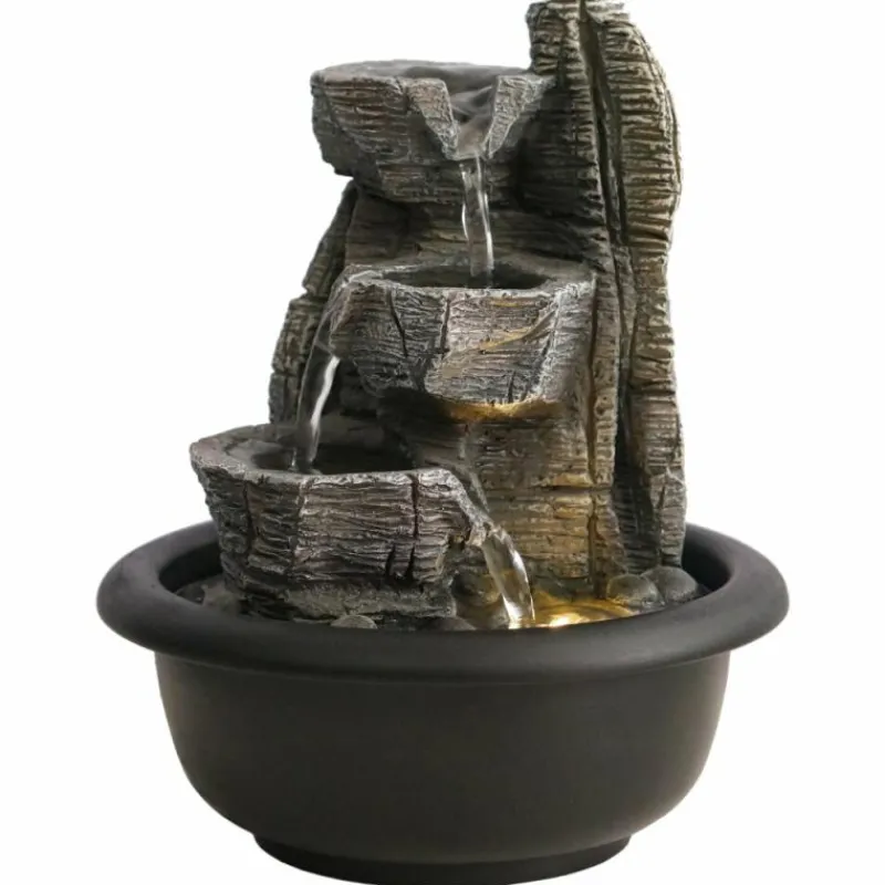 Luminaires Globo Lighting Fontaines d'intérieur Globo FONTANA LED Noir, 1 lumière* Éclairage Led