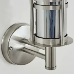 hofstein Forli Lampe murale d´extérieur Argenté, 1 lumière