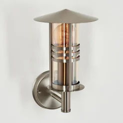 hofstein Forli Lampe murale d´extérieur Argenté, 1 lumière