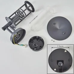 hofstein Forli Lampe murale d´extérieur Anthracite, 1 lumière