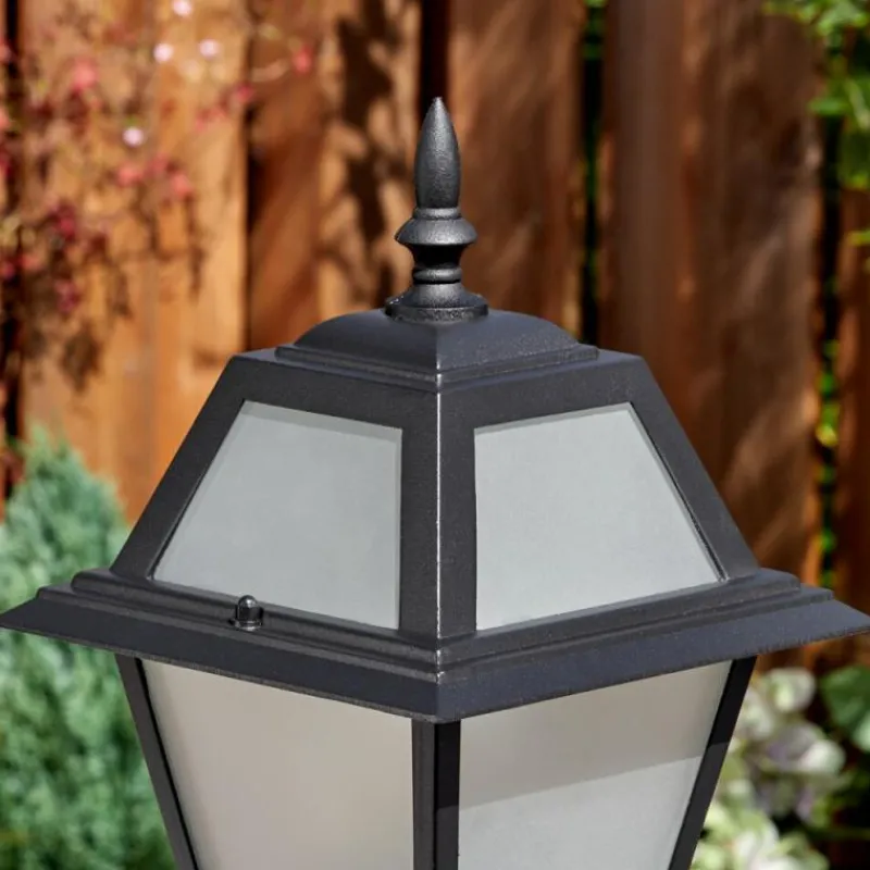 Luminaires Rustiques-hofstein Fornelos Luminaire extérieur, Eclairage de chemin Noir, 1 lumière, Détecteur de mouvement