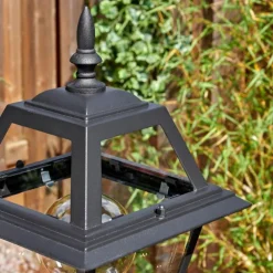 Luminaires Rustiques-hofstein Fornelos Luminaire extérieur, Réverbère, Eclairage de chemin Noir, 1 lumière