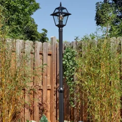 Luminaires Rustiques-hofstein Fornelos Luminaire extérieur, Réverbère, Eclairage de chemin Noir, 1 lumière